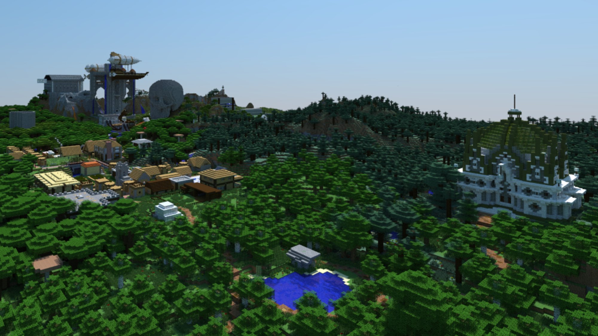 Aerial View — Forest Settlement