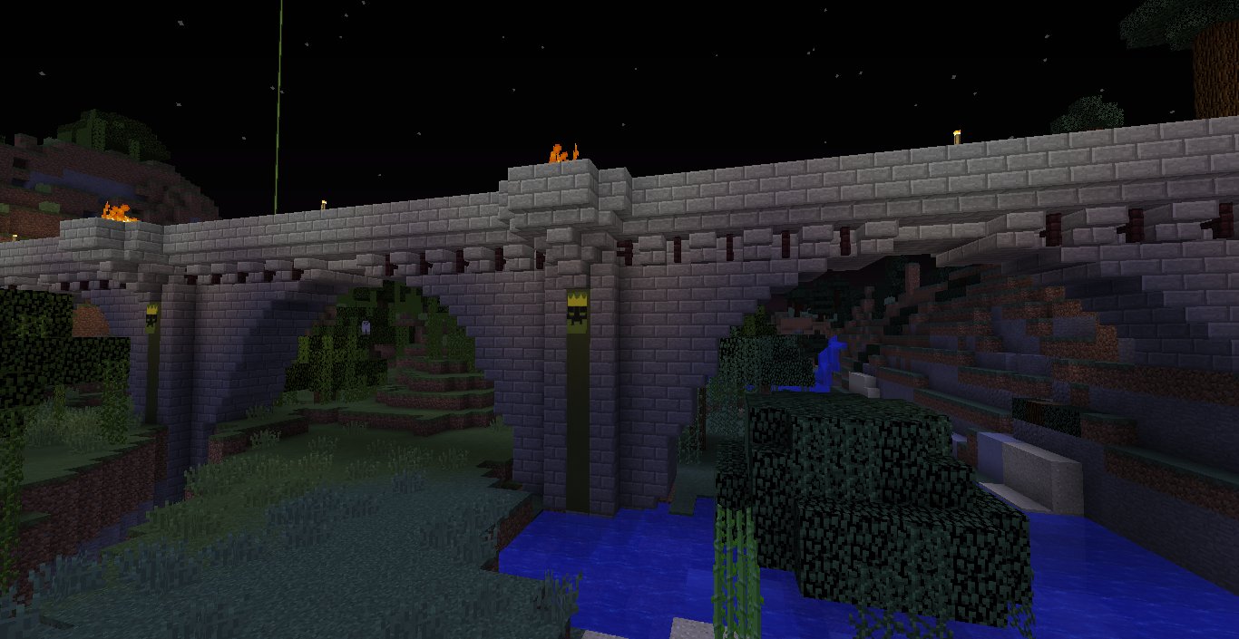 Stone Aqueduct Bridge — Night