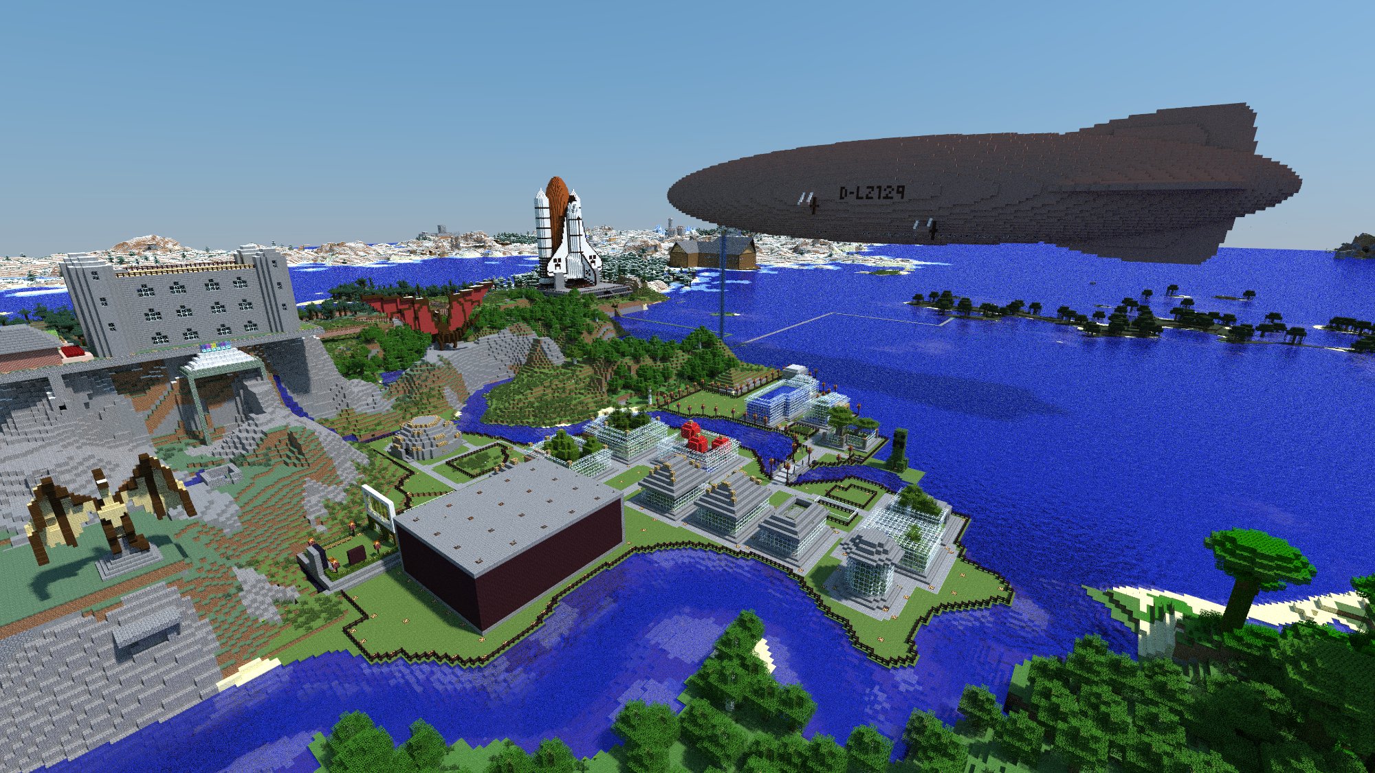 Space Shuttle & Hindenburg Replica