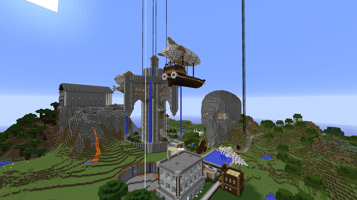 Steampunk City — Airship District